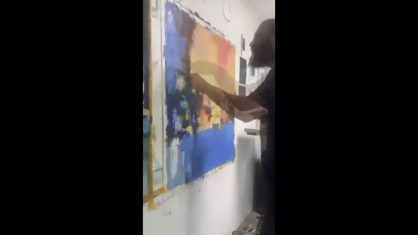 قصة مصورة تُجسّد كيف يواجه الفنان الفلسطيني الموت بالألوان